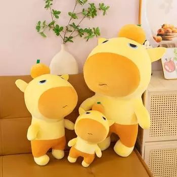 Simulation Water Dolphin Doll Persimmon Stuffed Dolphin Doll Dolphin Doll Plush Toy Boys Girls 35cm жёлтый