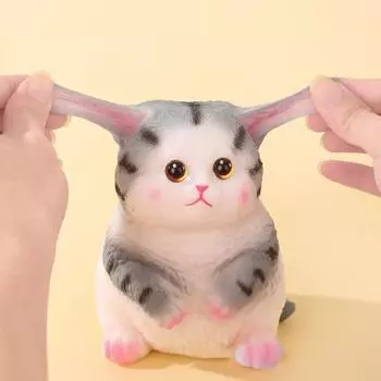 Симуляция игрушки для снятия стресса с кота, щипок для котенка, сенсорная игрушка для детей, подростков, взрослых, мягкий мячик TPR для снятия стресса, игрушка для животных