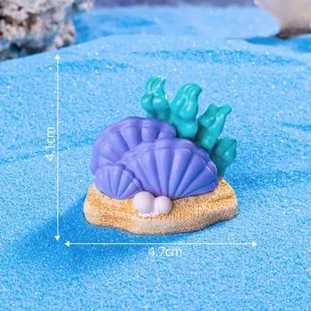 Симуляция Мини Красочный Ракушечный Дом Микро Ландшафт Приборная Панель Автомобиля Домашние Настольные Украшения