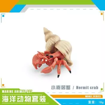 Симуляция Модель Морского Животного Осьминог Меченосец Рак-отшельник Подводное Существо Настольное Статичное Украшение Игрушка