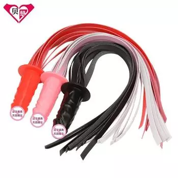 Симуляция пениса, устройство для женской мастурбации, кнут, сексуальные товары для здоровья, силиконовый кнут для заднего двора Black10cm