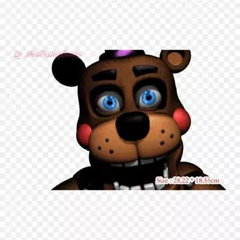 Симулятор пиццерии Freddy Fazbear s Five Night с термопереносной печатью, виниловые нашивки, наклейки для одежды, аппликации «сделай сам», моющиеся нашивки