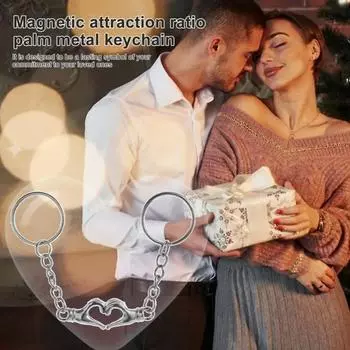 Символ любви пара брелок цинк цинковый сплав ладонь магнит брелок в форме сердца брелок подруга heart shaped