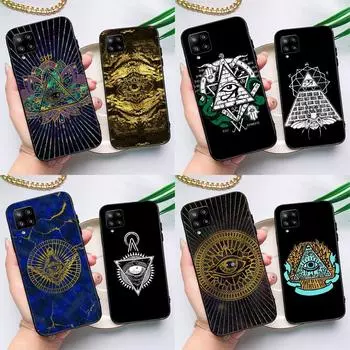 Символ пирамиды глаз для Samsung Galaxy A54 A34 A53 A73 A33 A23 A13 A51 A71 A12 A22 A32 A42 A52 A14 чехол для телефона Samsung A72