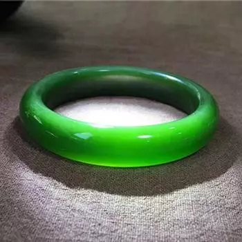 Синьцзян Wangfu Браслет с плавающими цветами, бирюзовый браслет, шпинат, зеленый, белый браслет, женский нефритовый джазовый браслет 54-56MM