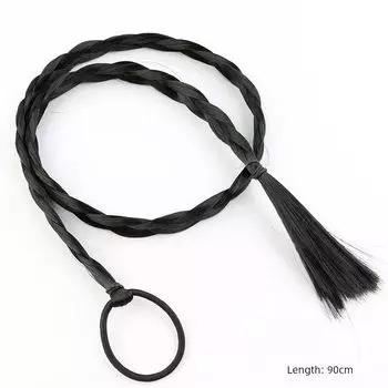 [Синьцзянский танец Длинная коса] Накладные косы Детские косы в стиле булочки Танцевальное выступление Длинная коса Прическа для старинного костюма Black