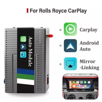 Sinairyu Wireless Apple Carplay совместим с Rolls Royce Dawn Cullinan Wraith Ghost Phantom NBT 2009-2018 Android Auto Module Box