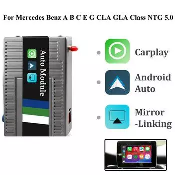 Sinairyu Wireless CarPlay Android Auto для Mercedes Benz ABCEG CLA GLA Class с NTG 5.0