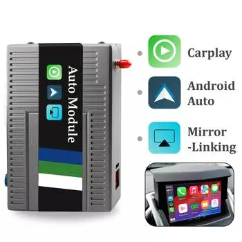 Sinairyu Wireless CarPlay Android Auto Kit с функцией Mirror-Linking, совместимый с Cadillac SRX 2009-2012