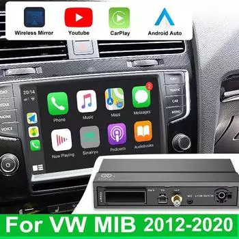 Sinairyu Wireless CarPlay Android Auto совместимо с Volkswagen Golf Skoda Seat Octavia MIB 2012-2020 Mirror-Link