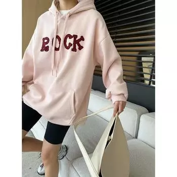 Sinan American Casual Streetwear вышитая толстовка с капюшоном SN6839 One Size