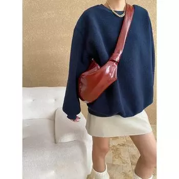 Sinan Уютный флисовый свитер-пуловер - SN6803 L зелёный