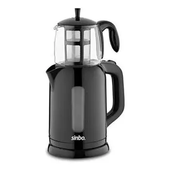 Sinbo STM5840 Электрический стеклянный чайник Чайный сервиз Черный
