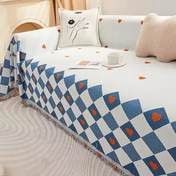 Синель Four Seasons универсальный плед чехол для дивана полотенце новый простой современный полностью покрытый чехол для дивана ткань спинка полотенце 180*130cm серый