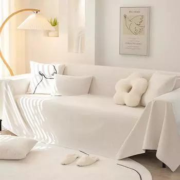 Синельное водонепроницаемое мочестойкое полотенце для дивана, сплошной цвет, защита от кошек, подушка для дивана, ткань для чехла на диван 90*90cm