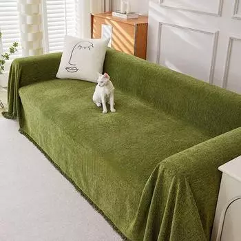 Синель однотонный диван-полотенце чехол для дивана подушка для дивана гостиная диван полотенце чехол ткань четыре сезона универсальный 90*90cm
