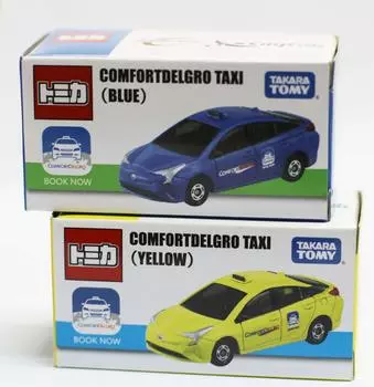 Singapore Limited Tomica Prius Taxi COMFORTDELGRO TAXI Синий Желтый Набор из 2 TOMICA Overseas [Товар]