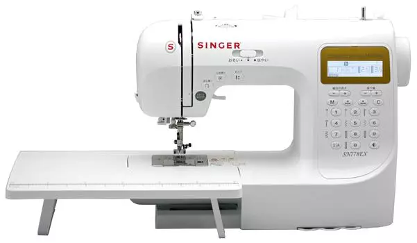 SINGER компьютерная швейная машина шьет и SN778EX (могут ли числа, алфавиты, хирагана) белый