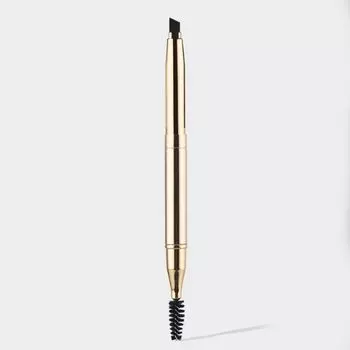 Single Double-Headed Telescopic Lip Brush Lip Brush Concealer Pen Portable with Cover Makeup Brush Mini Makeup Tools Double Eyebrow Brush Eyelash Roll Gold