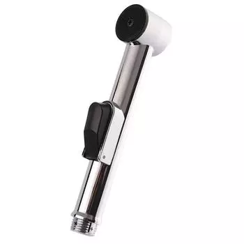 Single Head Shattaf Bidet Parts ABS Sprayer Bathroom Nozzle Shower Head Bidet Faucets серебряный
