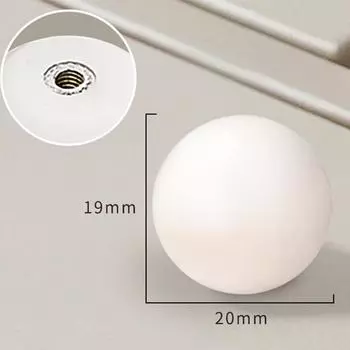 Single Hole Kitchen Cabinet Door Handles Spherical Light Luxury French Abs Plastic Drawer Knobs And Handles For Furniture