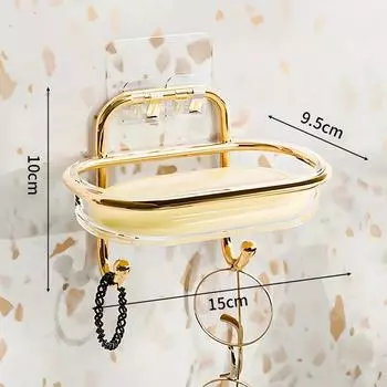 Однослойная мыльница, настенная мыльница без отверстий, креативные держатели для хранения в ванной комнате, бытовые принадлежности для ванной комнаты