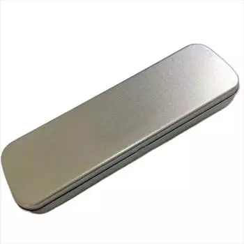 Single Layer Student Pen Box Silver Stationery Box Pencil Case Pencil Box Pencil Storage Box