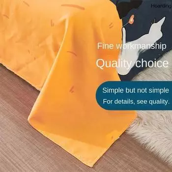 Single Piece Quilt Single Person Double Student Dormitory Pillowcase Three Piece Set Summer Children s Washed Cotton 1.2x2.1m