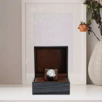 Single Watch Storage Box Jewelry Organizer Case PU Leather Gift Travel