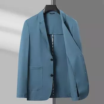 Single West мужской новый летний легкий деловой костюм мужской тонкий ледяной шелк бесшовный повседневный костюм куртка мужская солнцезащитная одежда