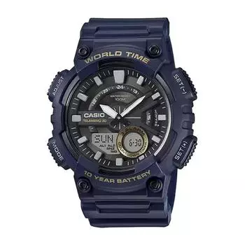Синие аналогово-цифровые часы мужские часы, Blue Analog-Digital Men s Watch, Casio