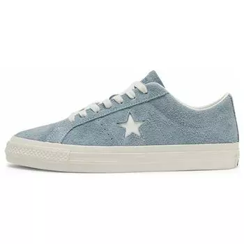 Синие кроссовки унисекс Converse One Star Pro Vintage Suede Low Cocoon Egret A06889C 35