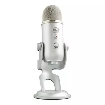 Синие микрофоны Yeti Silver USB-микрофон Silver 1950 -