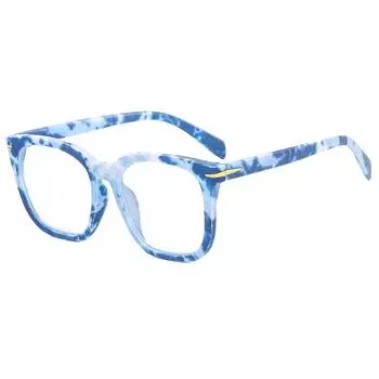 Синие поликарбонатные очки с полной оправой, модные ретро-трапеции, большие, удобные очки для чтения +0,75 до +4 +0.75 коричневый