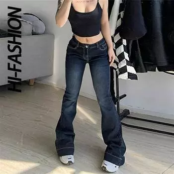 Синие широкие джинсы Drak L синий