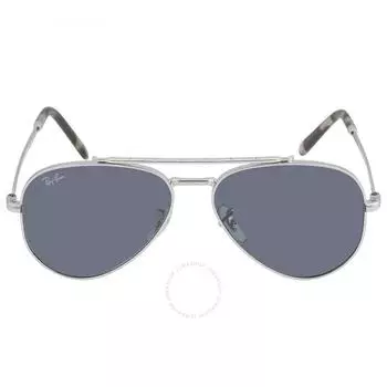 Синие солнцезащитные очки унисекс Ray Ban New Aviator RB3625 003 R5 55