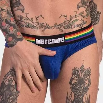 Синие трусы Barcode Pride XL прозрачный