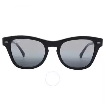 Синие винтажные зеркальные квадратные солнцезащитные очки Ray Ban унисекс RB0707SM 901 G6 53
