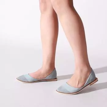 Синие женские повседневные туфли из натуральной кожи Bebe