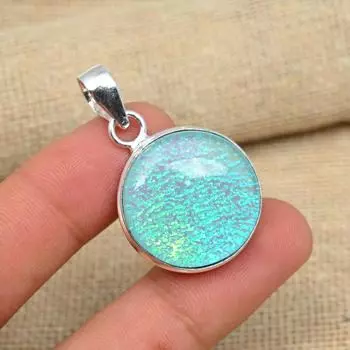 Синий австралийский тройной опал, драгоценный камень, стерлинговое серебро 925 пробы, удивительный ювелирный кулон ручной работы 1.57 Inches синий