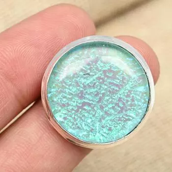 Синий австралийский тройной опал с драгоценным камнем из стерлингового серебра 925 пробы, свадебное подарочное кольцо ручной работы 4 синий