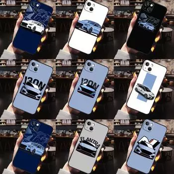 Синий автомобильный чехол I30N для iPhone XR X XS Max 6S 7 8 Plus SE 2020 13 12 Mini 11 Pro Max, задняя крышка для телефона iPhone 6 6s