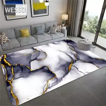 Синий Белый Картина Абстрактная Большой Коврик Для Гостиной Современная Фланелевая Губка Диван Ковер Входные Коврики Украшение Дома 40x60cm 1pcs