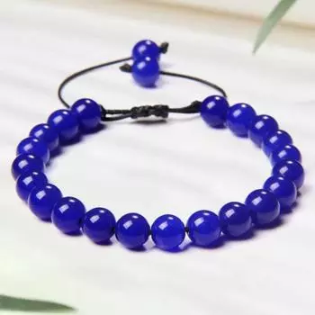 Синий браслет дружбы для женщин и мужчин, регулируемый плетеный браслет, символ дружбы и единения