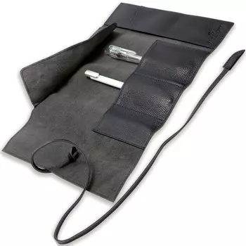 СИНИЙ ЧЕХОЛ ДЛЯ ПЕНКИ ИЗ НАТУРАЛЬНОЙ КОЖИ, ВМЕСТИТЕЛЬНЫЙ КОЖАНЫЙ КАРАНДАШ, ПОДСТАВКА ДЛЯ ПЕРЬЕВОЙ РУКИ, ПОАРОДНАЯ КОРОБКА RP1 ДЛЯ МУЖЧИН И ЖЕНЩИН, НАБОР/РУЛОН -РУЛОН- (царственный