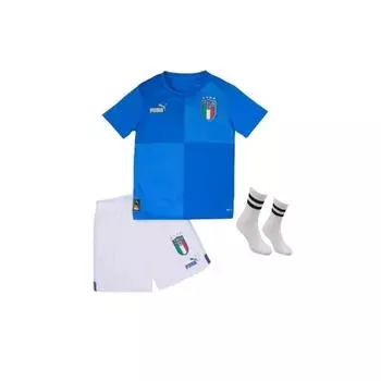Синий детский футбольный трикотаж без имени сборной Италии, набор из 4 браслетов, сезон 23/24