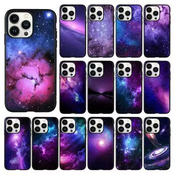 Синий фиолетовый розовый космический ночной чехол для телефона с изображением неба для iPhone 14 13 12 11 Pro Max чехол для iPhone 14 13 Pro XS MAX X XR чехол iPhone 7 8 SE