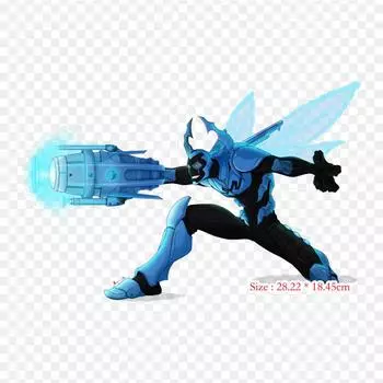 Синий Хайме Рейес супергерой термопереносная печать виниловые нашивки наклейки для одежды DIY аппликации моющиеся нашивки