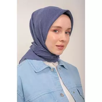 Синий хлопковый шарф Miray