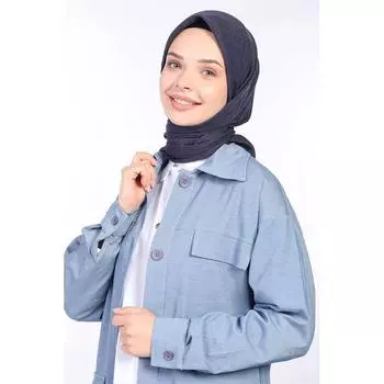 Синий хлопковый шарф Miray Denim